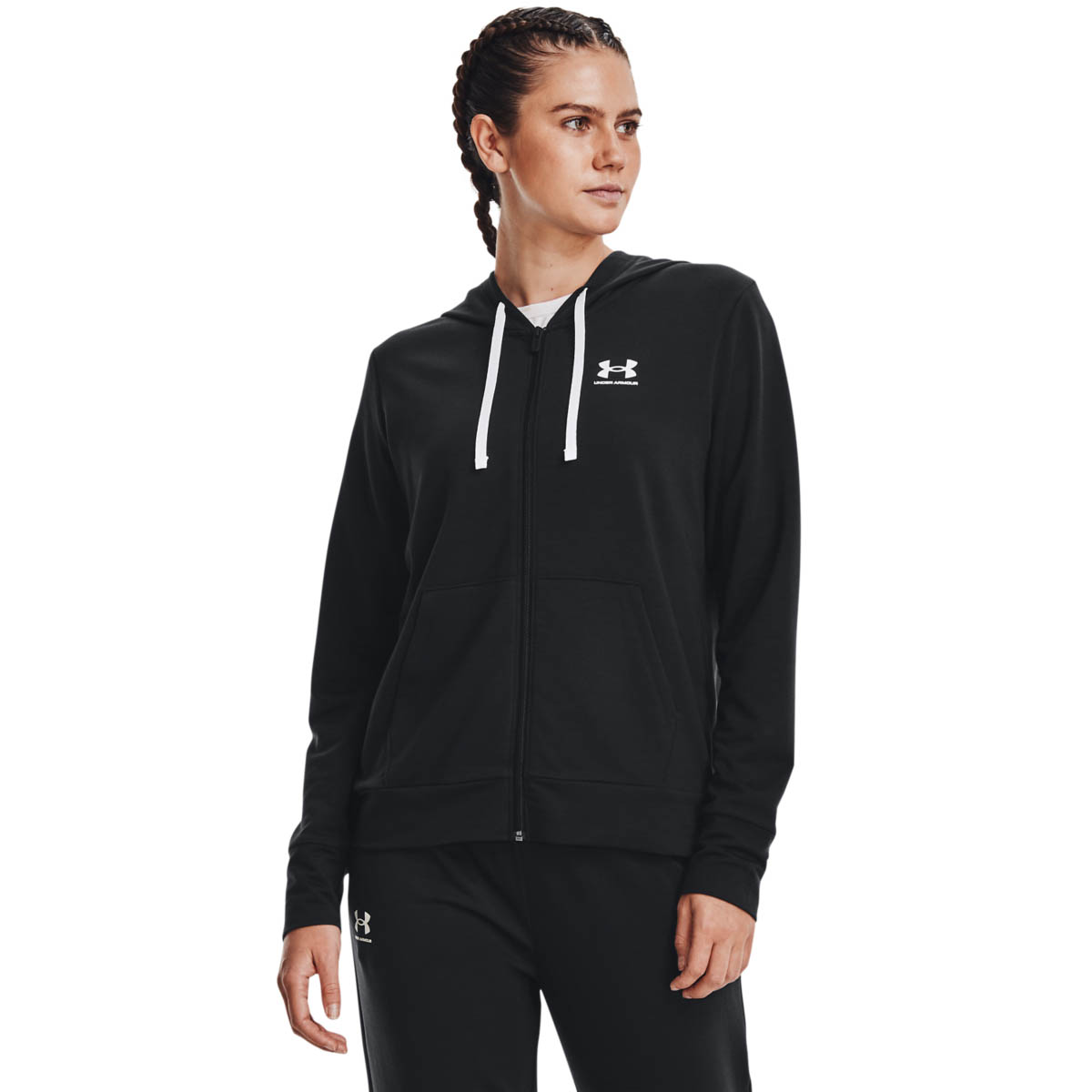 Hanorac Dama RIVAL TERRY FZ HOODIE Under Armour