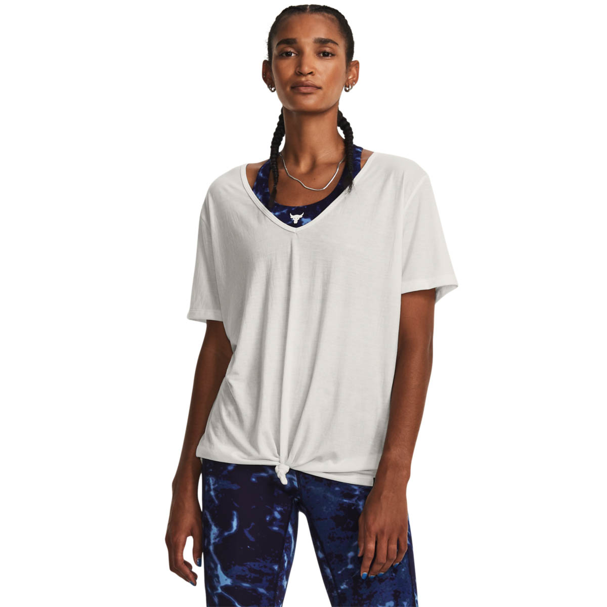 Tricou Dama PROJECT ROCK COMPLETER DEEP V T Under Armour