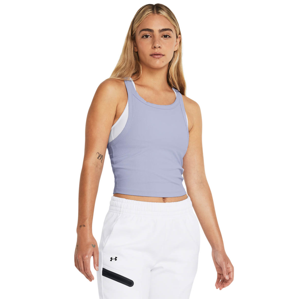 MERIDIAN RIB CROP TANK