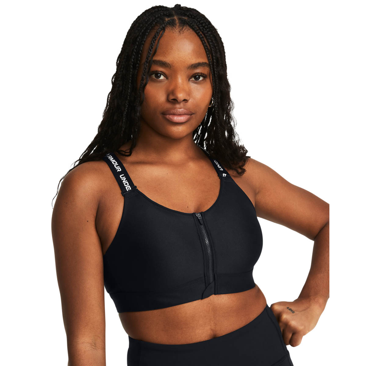 UA INFINITY HIGH ZIP 2.0 BRA